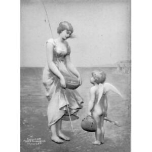 Vintage Antique 1896 Silver Gel Alfred S. Campbell Art PHOTO #2707